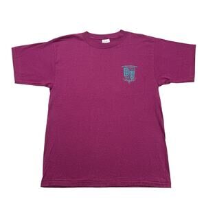 Vintage Butthead University Shirt Mens Large L Purple Striped Cool Togs